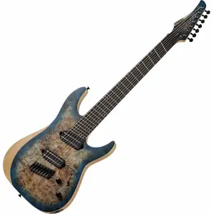 Comparateur de prix : Schecter Reaper-7 Multiscale Satin Sky Burst Guitares Multiscales