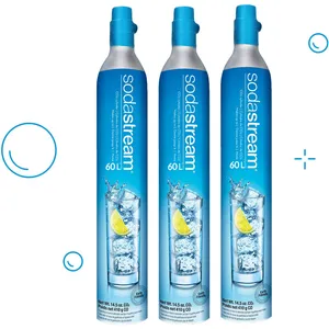 SodaStream Lot de 3 cylindres de recharge de gaz co2 60l pour machine à gazéifier 3 x cylindre gaz pas cher