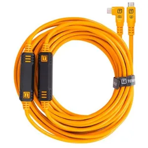 Comparateur de prix : Tether Tools TetherPro USB-C auf USB-C rechter Winkel orange 9,4m