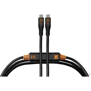 Comparateur de prix : Tether Tools TetherPro Optima 10G USB-C, 15' (4,6m), noir droit