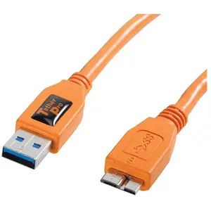 Comparateur de prix : Tether Tools TetherPro USB 3.0 Mâle vers Micro-B 4,6 m Orange