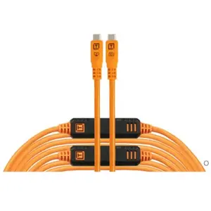 Comparateur de prix : Tether Tools TetherPro Optima 10G USB-C, 31' (9,4m), orange droit