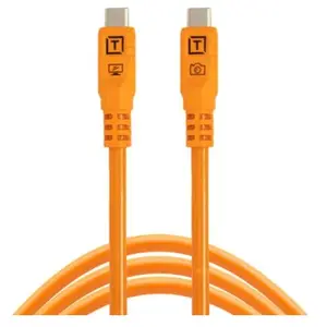 Comparateur de prix : Tether Tools TetherPro Optima 10G USB-C, 3 m (10'), orange droit