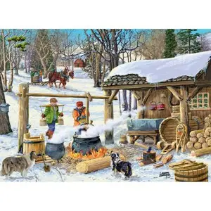 Vermont Christmas Company Puzzle 1000 pièces : L'heure du sirop d'érableVendu paramazon