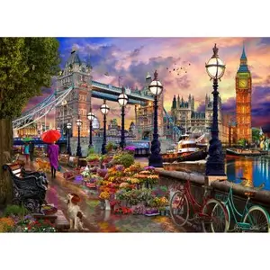 Vermont Christmas Company Puzzle 1000 pièces : Promenade à Londres pas cher