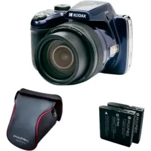 Comparateur de prix : Kodak Appareil photo Bridge KODAK AZ528 Bleu + 2eme Batt + etui