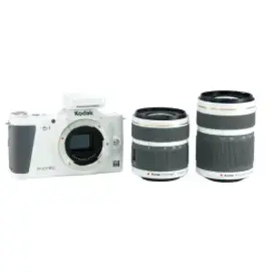 Appareil photo hybride KODAK S-1 - Vidéo Full HD - 16MP CMOS - WiFi - Blanc pas cher