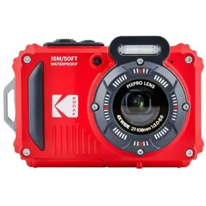 Comparateur de prix : Appareil photo Compact KODAK WPZ2 Rouge Pack 2e batterie+carte SD 16g