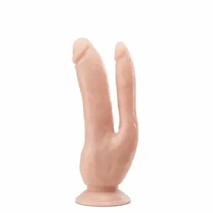 Comparateur de prix : Blush Novelties Dr. Skin - Double godemiché 8,5" - Vanille