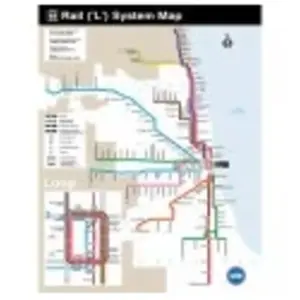 Chicago Transit Map Mini 100 Pièces  New York Puzzle Company pas cher