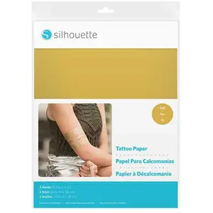 Silhouette Tatouages éphémères - or - 21,6 x 28 cm - 2 pcsVendu parscrapmalin