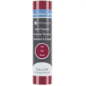 Silhouette Transfert Flex réfléchissant - rouge - 22,9 x 91,4 cm pas cher