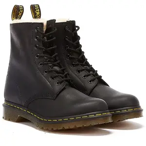 Comparateur de prix : Dr Martens 1460 Serena Faux Fur Lined Ankle Black Burnished Wyoming 38