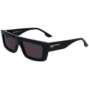 Karl Lagerfeld Lunettes de soleil rectangulaires KLJ6147S pour hommes et femmes TU noir pas cher
