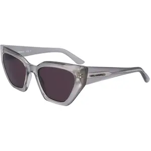 Lunettes de Soleil Aviator KARL LAGERFELD KL6145S 020 GREY - Femme pas cher