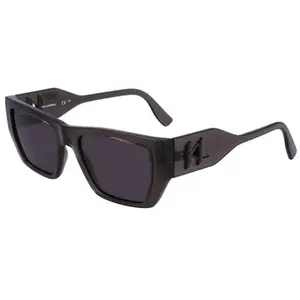 Karl Lagerfeld Lunettes de soleil rectangulaires KL6123S pour hommes et femmes TU noir pas cher
