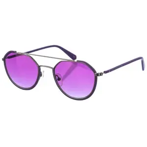 Calvin Klein Accessories Lunettes de soleil en métal de forme ovale pour femme CKJ20301S TU violet pas cher