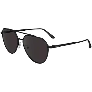 Calvin Klein Unisex Adult Sunglasses CK24100S - Matte Black with Solid Smoke Lens pas cher