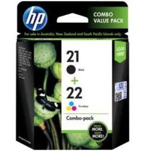 Comparateur de prix : HEWLETT-PACKARD HP 21 Black/22 Tri-color 2-pack Original Ink Cartridge...