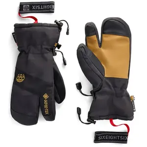 686 - Gants trois doigts isolés et imper-respirantes en GORE-TEX - M Gore-Tex Linear Trigger Mitt Black Camo pour Homme - Taille L - Noir pas cher