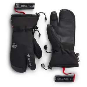 686 - Gants trois doigts isolés et imper-respirantes en GORE-TEX - M Gore-Tex Linear Trigger Mitt Black pour Homme - Taille M - Noir pas cher