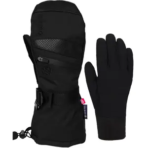 686 - Moufles de ski 3 en 1 imper-respirantes en GORE-TEX - W Gore-Tex Smarty 3In1 Gauntlet Mitt Black pour Femme en Laine - Taille M - Noir pas cher