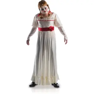 Comparateur de prix : Rubie's Déguisement Annabelle - Adulte - Robe, Masque et Perruque - Blanc - Intérieur