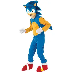 Comparateur de prix : RUBIE'S Déguisement Sonic - Bleu - Combinaison avec couvre chaussures, masque et gants - Taille 5-7 ans