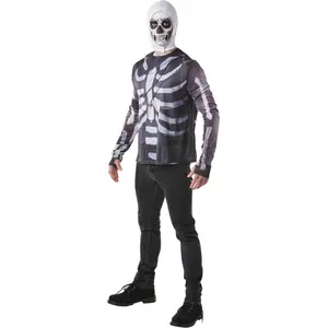 Rubies Adult Skull Trooper Top and Snood - Fortnite - Mens Costume: La... pas cher