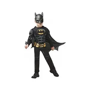 Comparateur de prix : Rubies - DC officiel -Déguisement luxe Batman 80 ans noir et jaune 3-4 ans