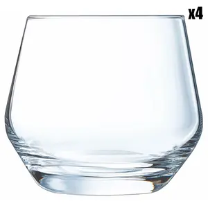 Cristal d'Arques - 4 Verres bas Ultime transparents - 35cl T.U pas cher