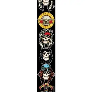 P Perri's Leathers Ltd. Perri PLLPCPRS Guns N Roses Sangle de Guitare Design Tête de mort