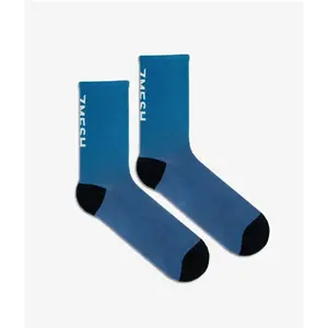 7mesh - Fading Light Sock - 7.5" - Chaussettes vélo Lake Blue - S pas cher
