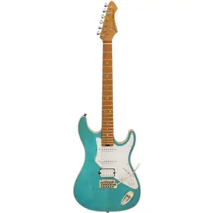 Aria Pro II Hot Rod Collection 714-MK2 Fullerton Turquoise Blue guitare électriqueVendu parbax-music