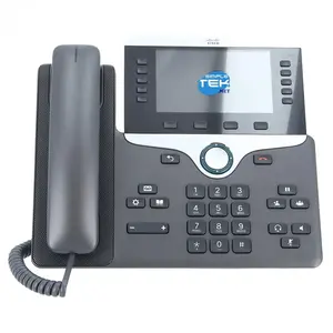 Téléphone Cisco 8861 - Noir - Haut-parleur - Bluetooth - Ethernet/LAN - 800 x 480 pixels - 12,7 cm (5)