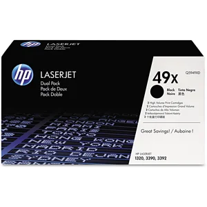 Comparateur de prix : MM HP 49X Pack de 2 toners Noir authentiques grande capacité (Q5949XD)