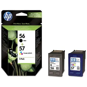 HP 56/57 Pack 2 CArtuchos Tinta Original Negro/Tricolor pas cher