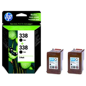 HP Hewlett Packard - Pack Double de Cartouche d'encre C8765E/N°338 11ml noir (CB331EE) pas cher