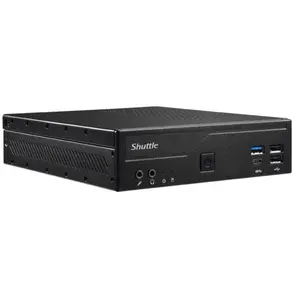 Shuttle Mini PC Intel XPC Slim 1.3L DH610S Intel Pentium USB Win 10 Noir pas cher