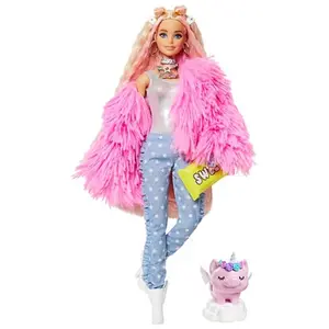 Barbie - Barbie Extra Veste Rose Blonde - Poupée - 3 ans et + pas cher