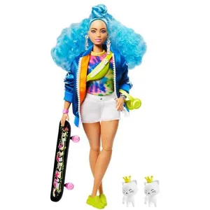 Barbie - Barbie Extra Cheveux Bleus - Poupée - 3 ans et + pas cher