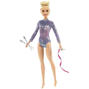 Comparateur de prix : Barbie - Barbie gymnaste (blonde) - Poupée Mannequin - Dès 3 ans GTN65