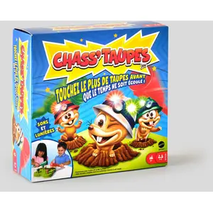 Comparateur de prix : Mattel Games - Chass'taupes - Jeu de société enfants - Dès 4 ans GYN48