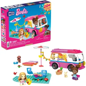 Jeu de construction Mega Bloks Mega Construx Barbie Aventure en Camping-car pas cher