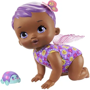 Comparateur de prix : Mattel Poupon Interactif My Garden Baby - Bébé Papillon Violet Et Sons