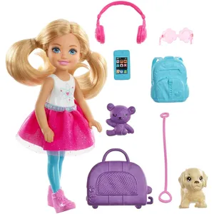 Comparateur de prix : Coffret mini poupée Barbie Chelsea avec accessoires de voyage