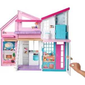 Comparateur de prix : Mattel Barbie - La Maison À Malibu - Maison Poupée Mannequin - 3 Ans Et +