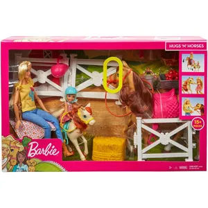 Comparateur de prix : Mattel Barbie  Coffret Barbie Et Chelsea Amies Des Chevaux