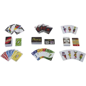 Mattel Coffret Jeux Famille Uno et Phase 10 et Les animaux en fête pas cher