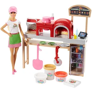 Coffret Poupée Mannequin - Barbie Pizzeria - Fhr09 pas cher